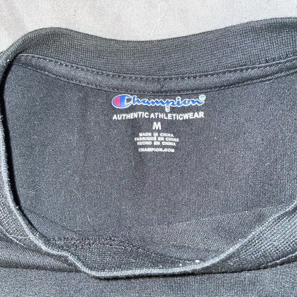 Black Champion T-Shirt, worn only a couple times - Picture 3 of 5